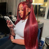 Straight Red | 13x5 HD Lace Human Hair Wig