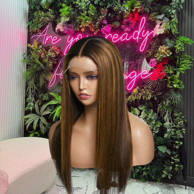 Straight Highlight | 13x5 HD Lace Human Hair Wig