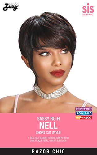 Zury Sis Sassy Lively Spirit Razor Chic Wig SASSY RC-H NELL (1B)