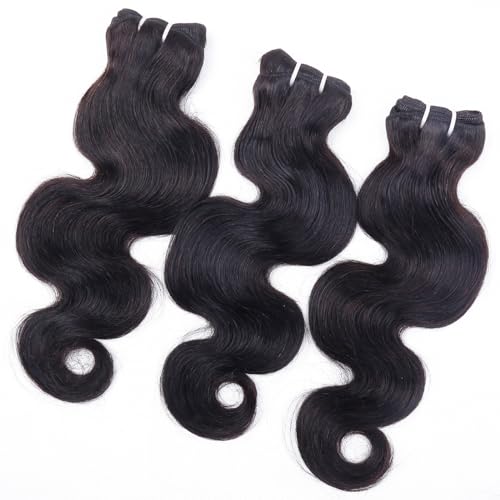 RESACA 24 Inch Body Wave HD Lace Closure Human Hair 4x4 Transparent Swiss Lace Front 150 Density for Women 100% Unprocessed Brazilian Virgin Human Hair (Nature Black Color)