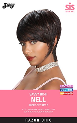 Zury Sis Sassy Lively Spirit Razor Chic Wig SASSY RC-H NELL (1B)