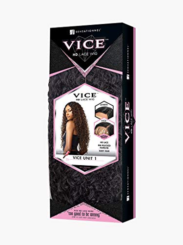 Sensationnel Vice Lace Front Wigs - Vice Unit 1 5 inch Deep part synthetic wig preplucked hairline HD Lace frontal with babyhair – VICE Unit 1 (FLAMBOYAGECHOCOLATE)