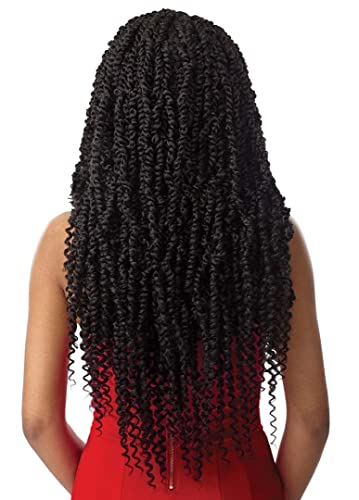 Outre Twisted Up Braided 4x4 Lace Front Wig PASSION TWIST 28 (1B)