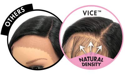 Sensationnel Vice Lace Front Wigs - Vice Unit 1 5 inch Deep part synthetic wig preplucked hairline HD Lace frontal with babyhair – VICE Unit 1 (FLAMBOYAGECHOCOLATE)