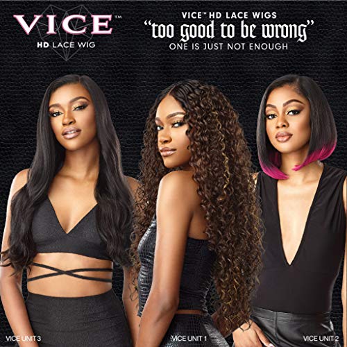 Sensationnel Vice Lace Front Wigs - Vice Unit 1 5 inch Deep part synthetic wig preplucked hairline HD Lace frontal with babyhair – VICE Unit 1 (FLAMBOYAGECHOCOLATE)