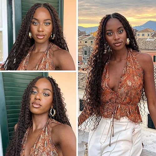 Haftaluv Bulk Human Braiding Hair Deep Wave Virgin Human Hair Curly Braiding Hair For Bohemian Knotless Boho Braids Burgundy No Weft 100 Percent Human Hair Bundles For Braiding(20inch, 100g, BUG)