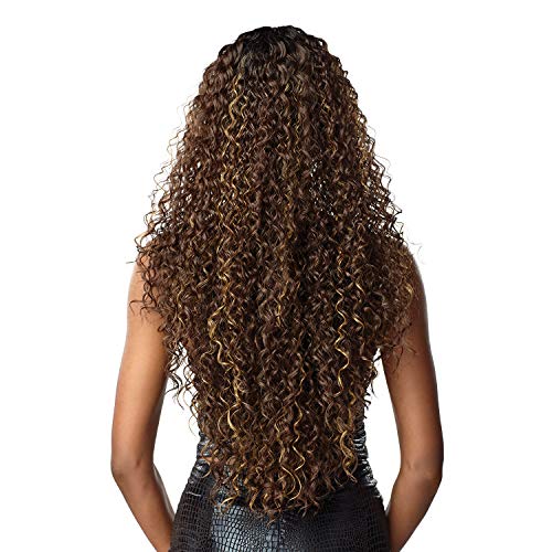 Sensationnel Vice Lace Front Wigs - Vice Unit 1 5 inch Deep part synthetic wig preplucked hairline HD Lace frontal with babyhair – VICE Unit 1 (FLAMBOYAGECHOCOLATE)