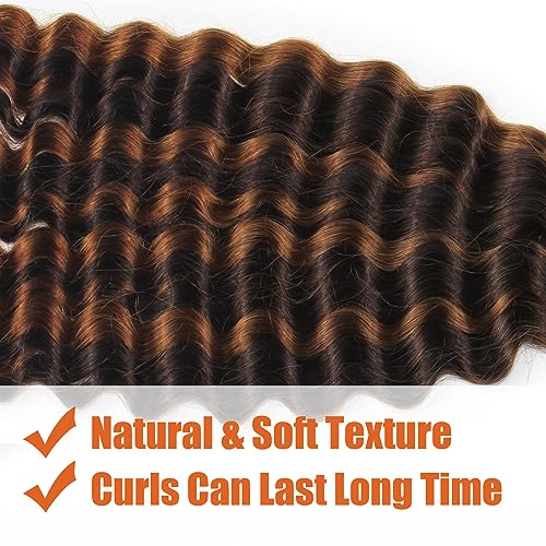 Haftaluv Bulk Human Braiding Hair Deep Wave Virgin Human Hair Curly Braiding Hair For Bohemian Knotless Boho Braids Burgundy No Weft 100 Percent Human Hair Bundles For Braiding(20inch, 100g, BUG)