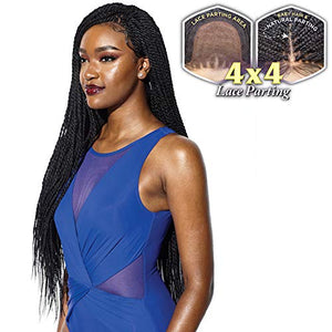 Sensationnel Ruwa Braided Lace Wig Cloud 9 Swiss Lace 4X4 Senegal Twist 32" (1)