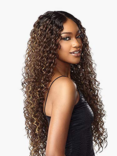 Sensationnel Vice Lace Front Wigs - Vice Unit 1 5 inch Deep part synthetic wig preplucked hairline HD Lace frontal with babyhair – VICE Unit 1 (FLAMBOYAGECHOCOLATE)