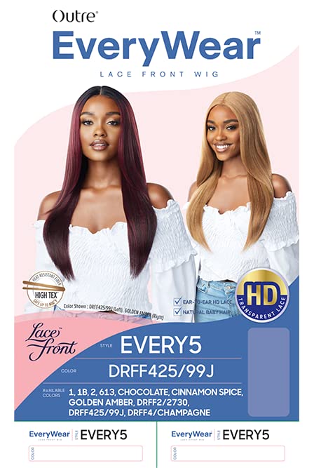 Outre EveryWear Synthetic HD Lace Front Wig - EVERY 5 (2 Dark Brown)