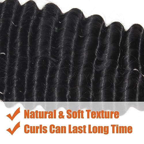 Haftaluv Bulk Human Braiding Hair Deep Wave Virgin Human Hair Curly Braiding Hair For Bohemian Knotless Boho Braids Burgundy No Weft 100 Percent Human Hair Bundles For Braiding(20inch, 100g, BUG)