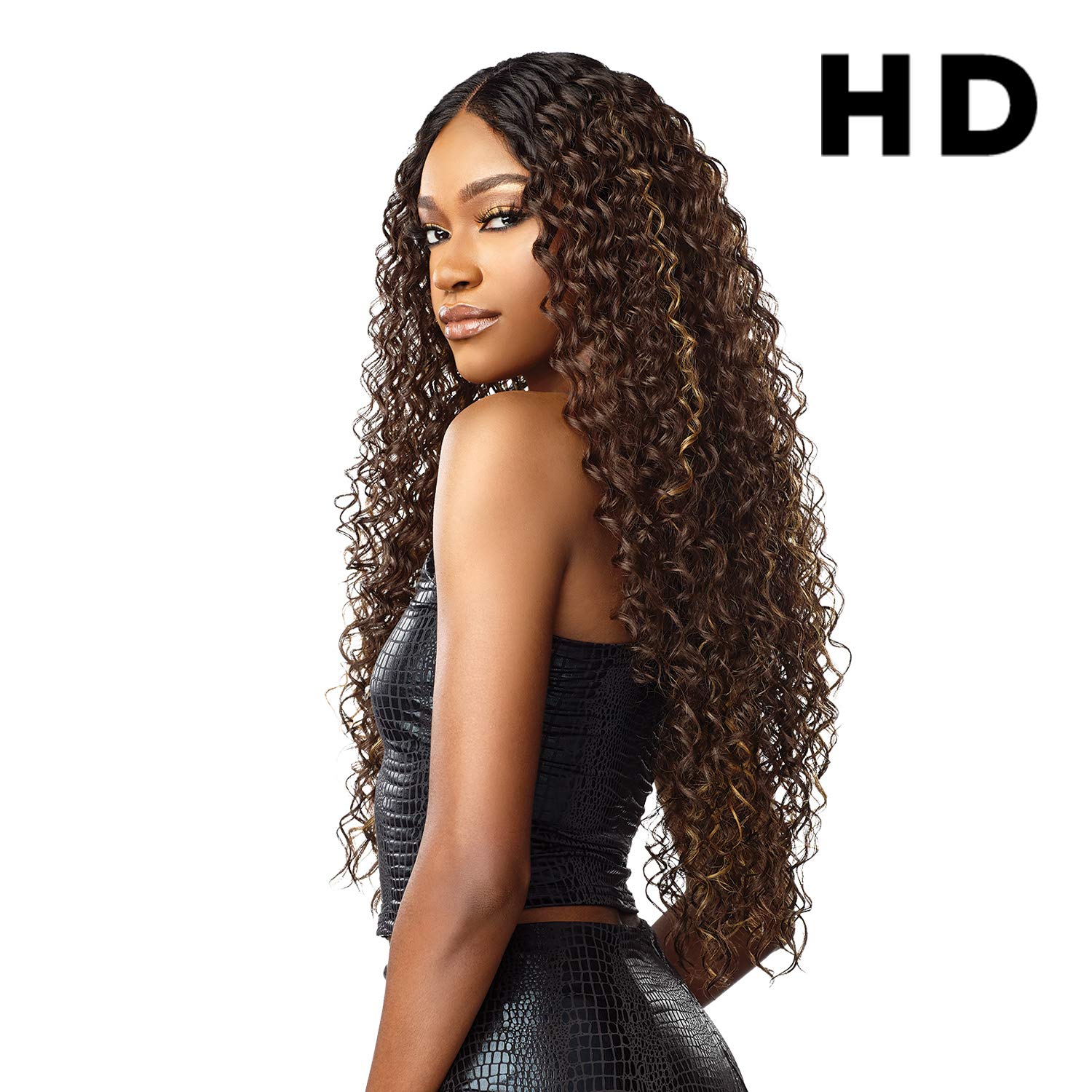 Sensationnel Vice Lace Front Wigs - Vice Unit 1 5 inch Deep part synthetic wig preplucked hairline HD Lace frontal with babyhair – VICE Unit 1 (FLAMBOYAGECHOCOLATE)